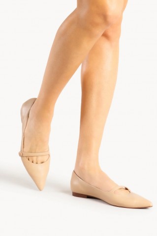 "trina" δερματινες μπαλαρινες massimo santini