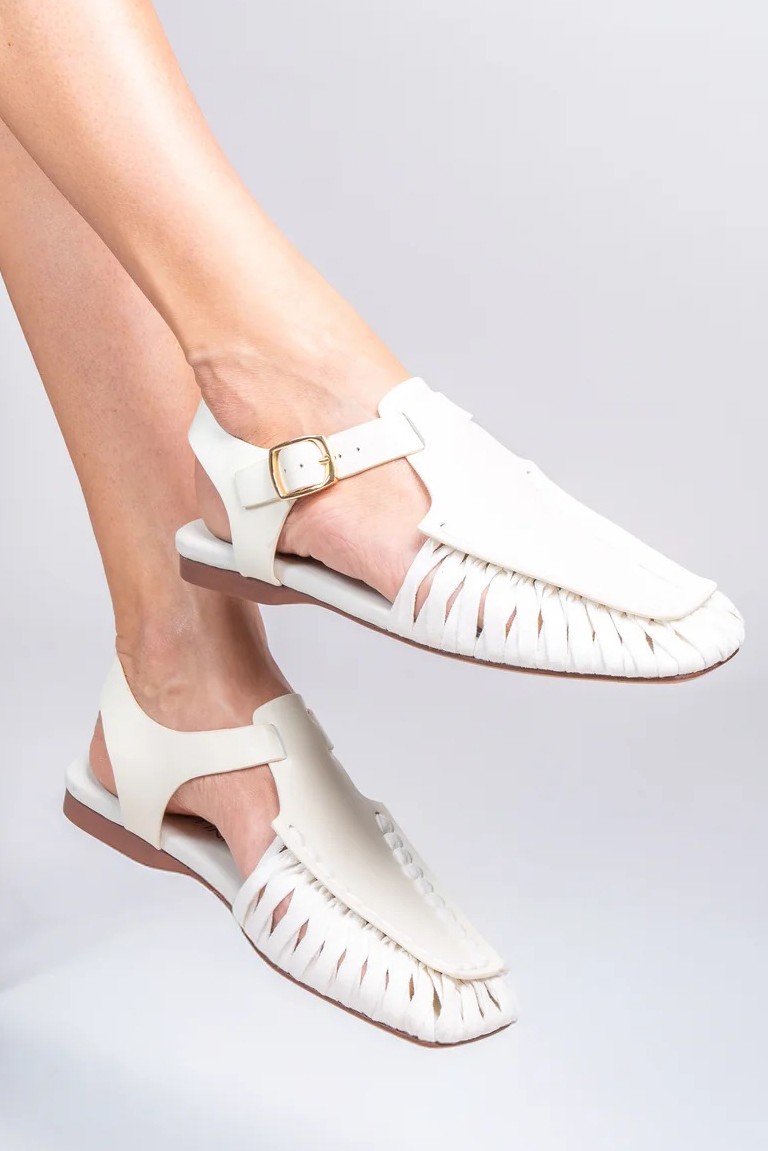 "rachel" leather sandals massimo santini