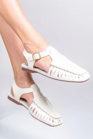 "rachel" leather sandals massimo santini