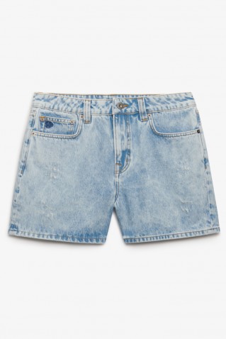 "mid rise" denim shorts superdry & co