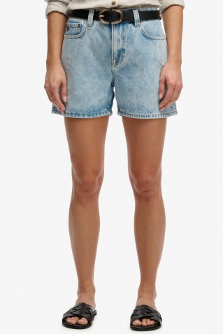 "mid rise" denim shorts superdry & co