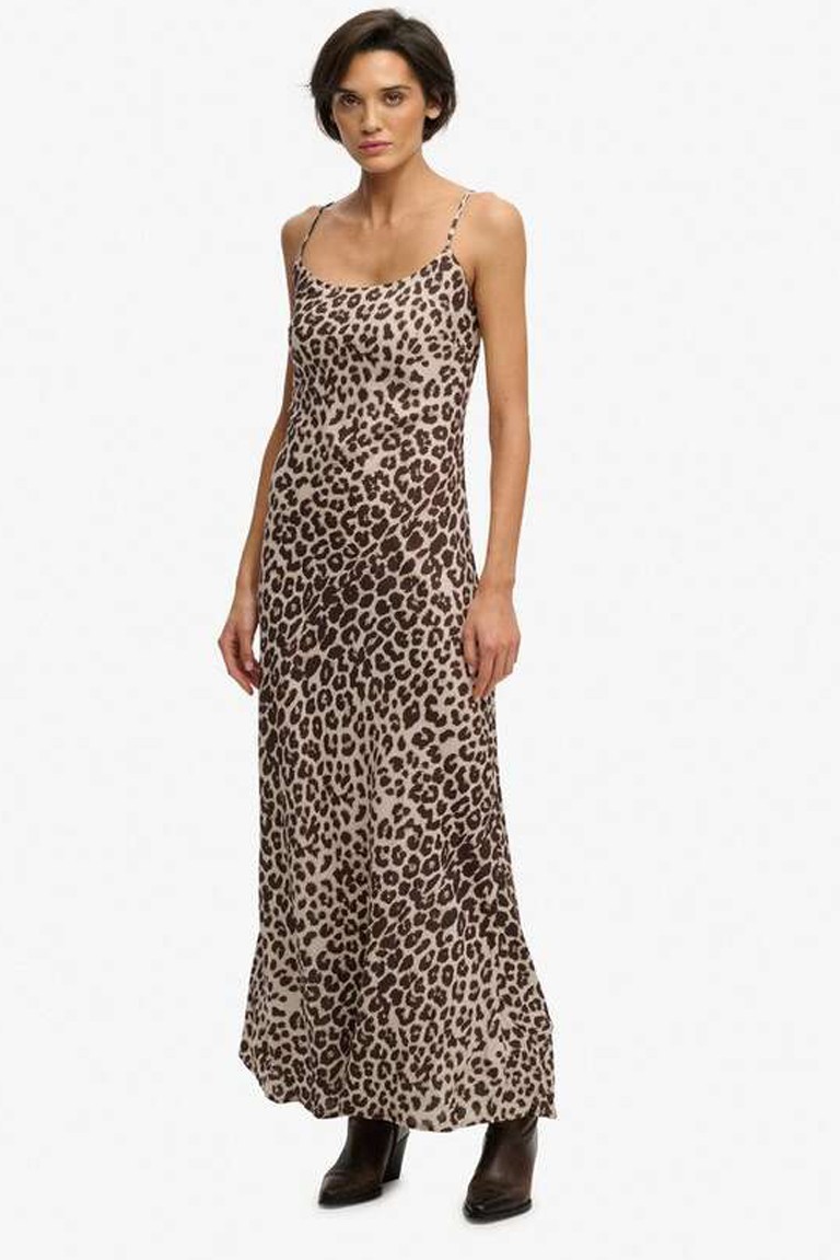printed maxi slip dress superdry & co