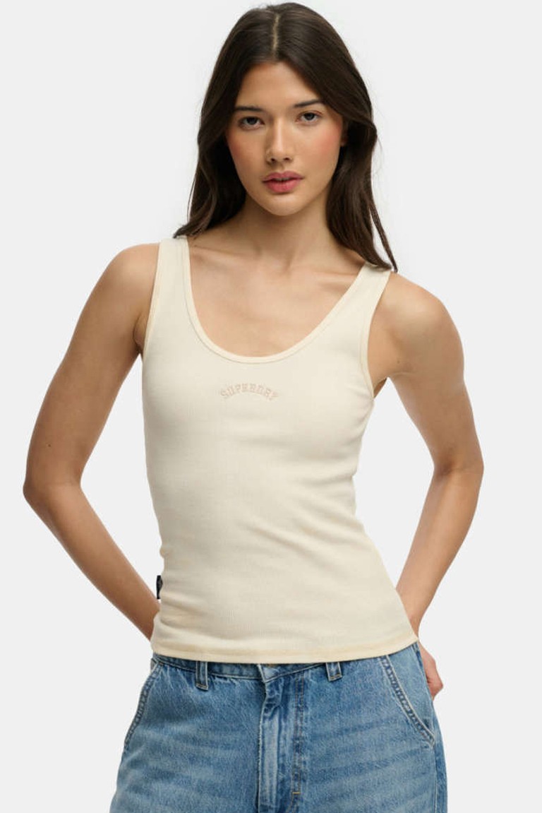 logo scoop vest tee superdry & co