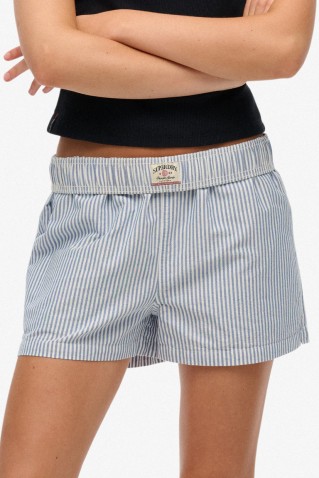 cotton stripe elastic short superdry & co