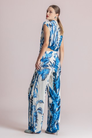 printed wide leg pants moutaki