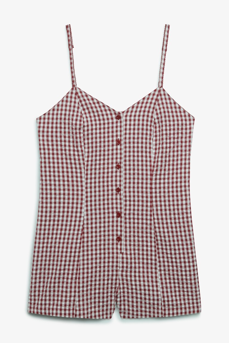 gingham cami playsuit superdry & co