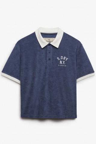 heritage terry polo blouse superdry & co