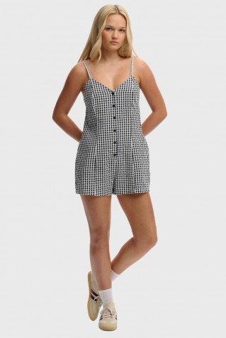 gingham cami playsuit superdry & co