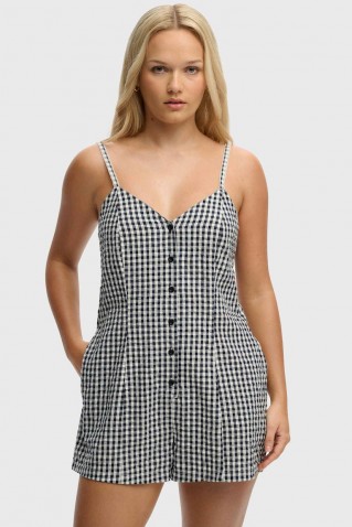 gingham cami playsuit superdry & co