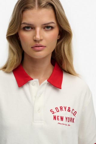 heritage terry polo blouse superdry & co