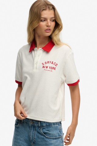 heritage terry polo blouse superdry & co