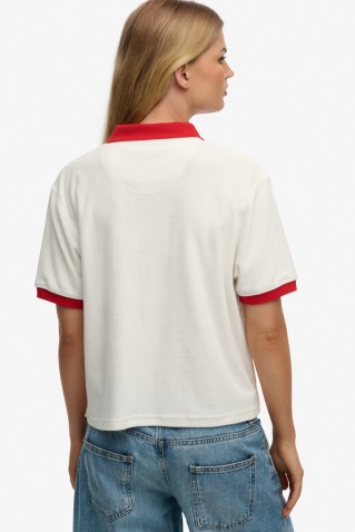 heritage terry polo blouse superdry & co