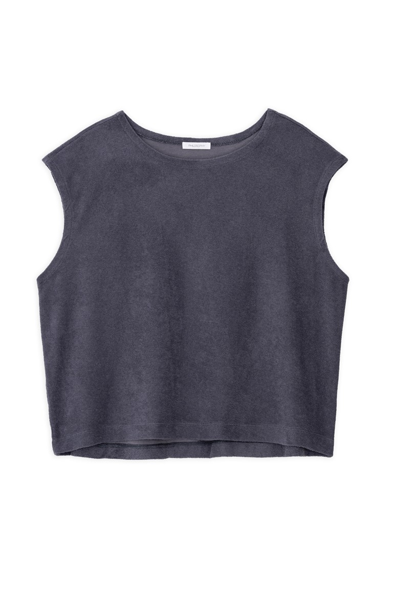 terry cropped top philosophy