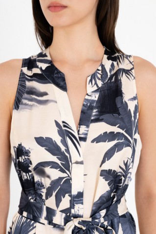 satin print jumpsuit philosophy