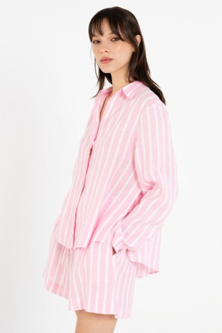 linen stripes shorts philosophy