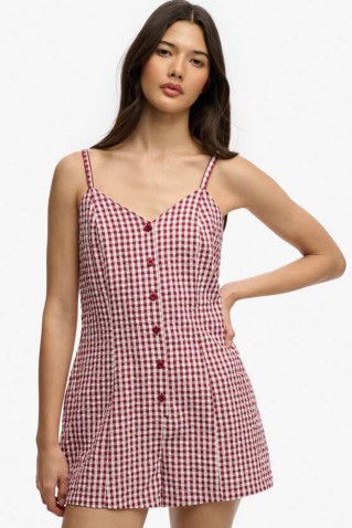 gingham cami playsuit superdry & co