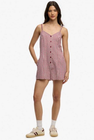 gingham cami playsuit superdry & co