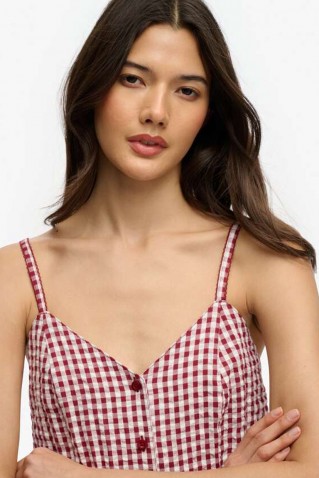 gingham cami playsuit superdry & co