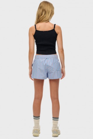 cotton stripe elastic short superdry & co