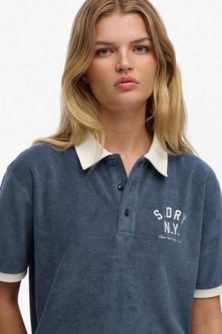 heritage terry polo blouse superdry & co