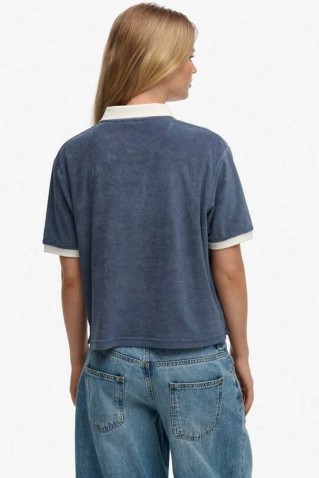 heritage terry polo blouse superdry & co