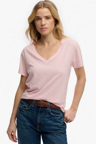 "studios" slub v neck tee superdry & co
