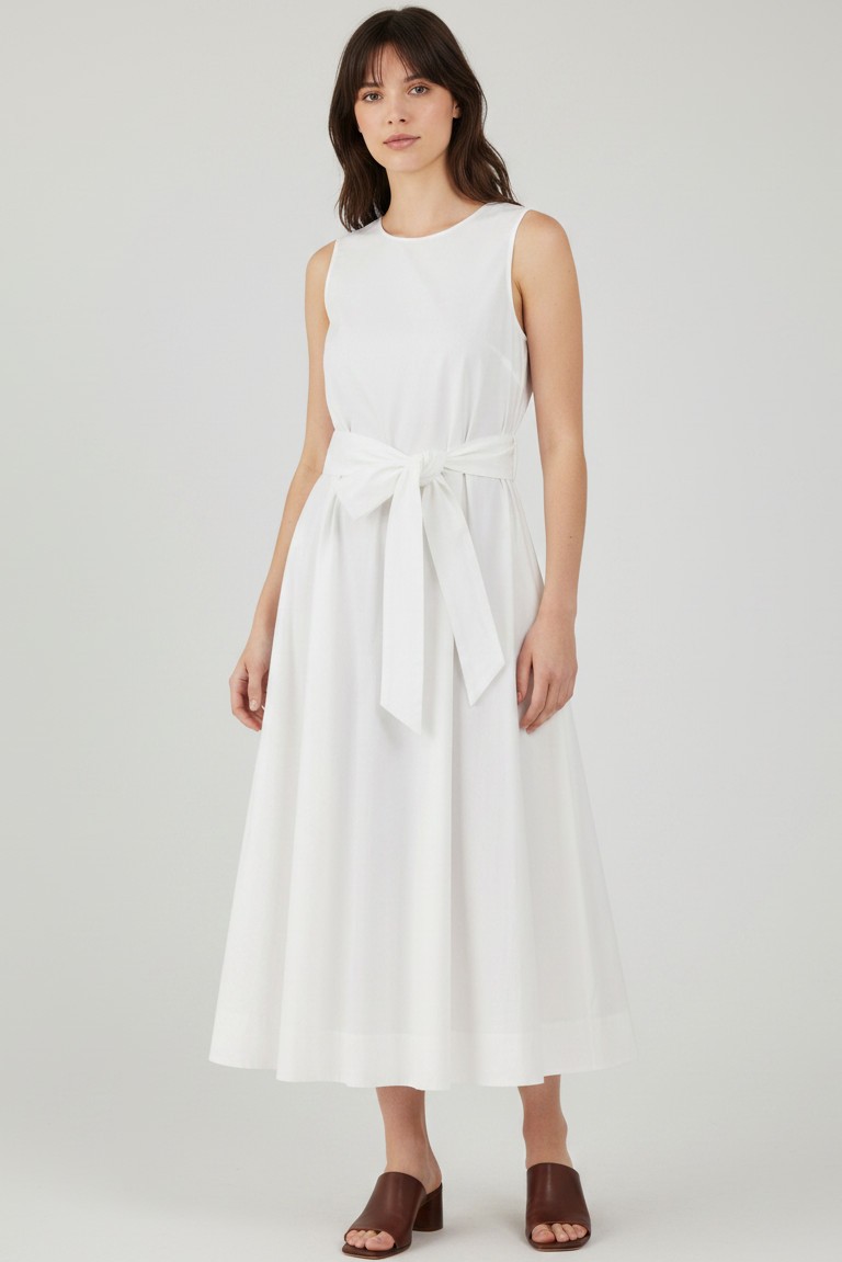 poplin sleeveless dress philosophy