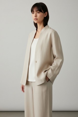 twill linen blazer philosophy