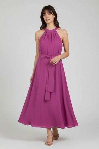 cupro halter neck dress philosophy