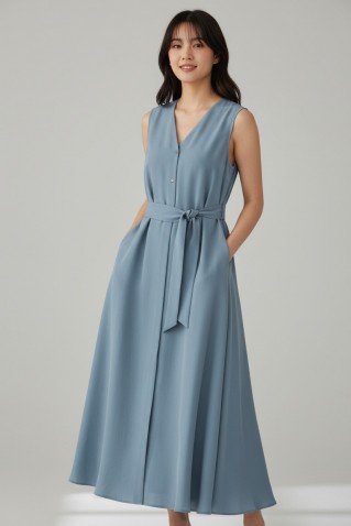 cupro halter neck shirtdress philosophy