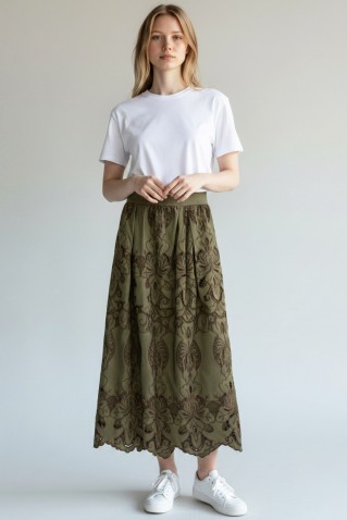 μακρια φουστα moutaki