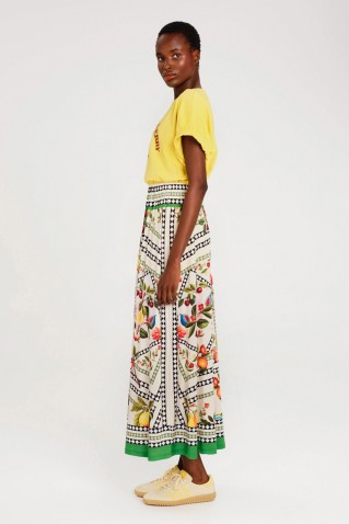 tutti-frutti long skirt peace & chaos