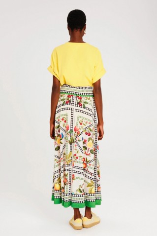tutti-frutti long skirt peace & chaos