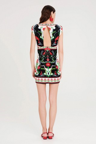 pomegranate bodycon dress peace & chaos