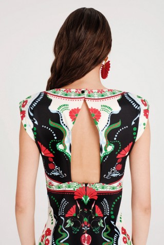 pomegranate bodycon dress peace & chaos