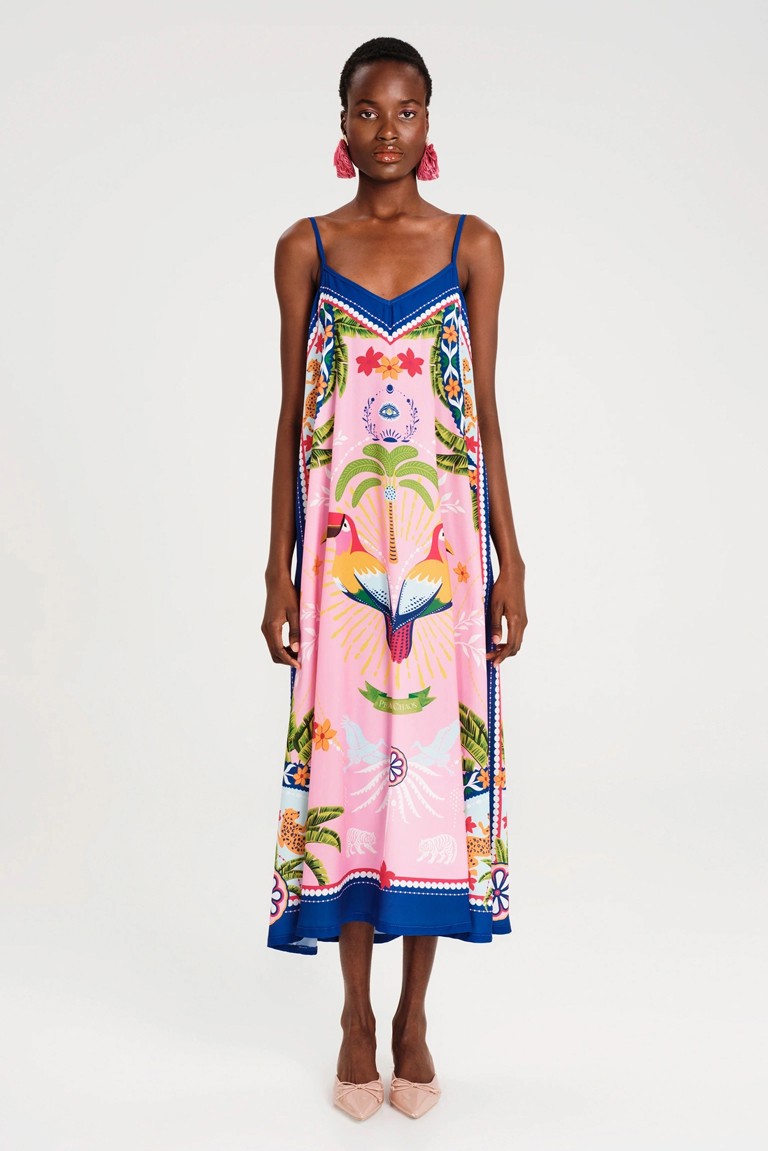 pink-lemonade dress peace & chaos