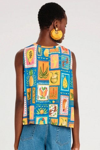 papaya tank top peace & chaos