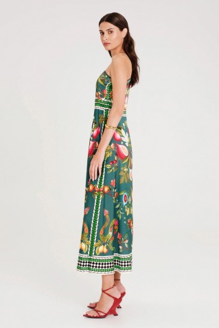 nectar one shoulder long dress peace & chaos