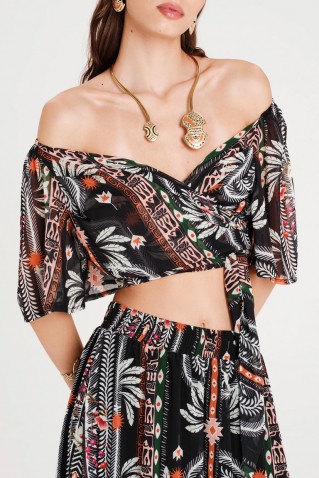 myrtle warpa crop top peace & chaos
