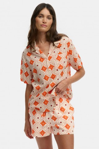 cotton printed beach shorts superdry & co