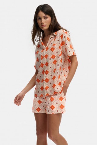 cotton printed beach shorts superdry & co