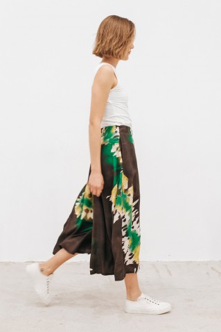 printed wide leg pants badila