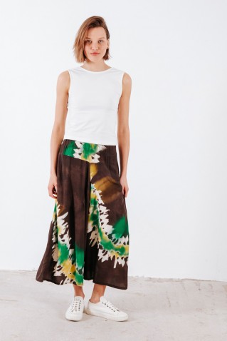 printed wide leg pants badila