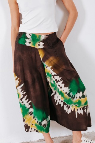 printed wide leg pants badila