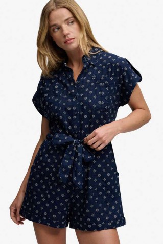 belted utility playsuit superdry & co