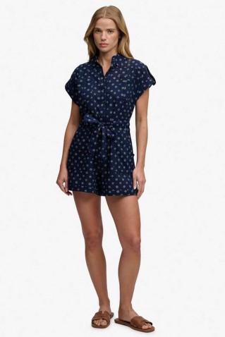 belted utility playsuit superdry & co