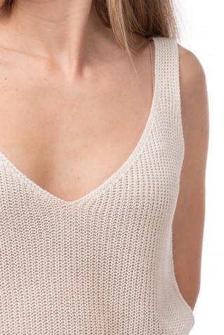 knitted tank top moutaki