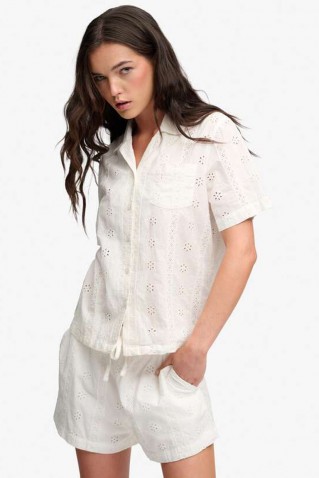 heritage bronderie shirt superdry & co