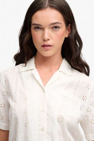 heritage bronderie shirt superdry & co