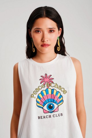 seashell tank top peace & chaos